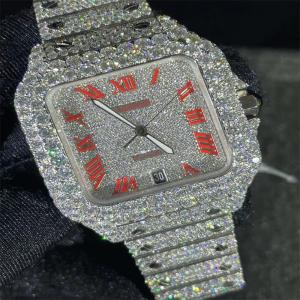 GRA Moissanite Iced Out Watch  Men VVS Hip Hop Diamond Watch In Europe