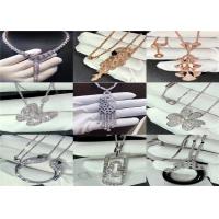 China luxury jewelry dubai Handmade Custom 18K Gold Jewelry , Glamorous Gold Diamond Jewellery on sale
