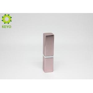 Aluminum Material Lipstick Tube Container Square Shape Custom Logo Acceptable