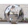 China Modern Outdoor Sphere Shape Stainless Steel Sculpture High Polished wholesale
