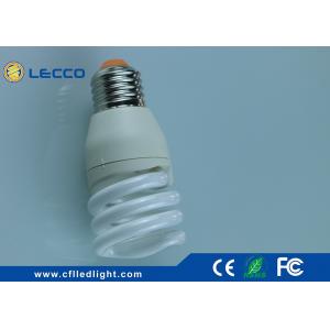 Cool White High Lumen Cfl Bulbs , Half - Full Spiral 18 Watt Light Bulb 62 LM / W