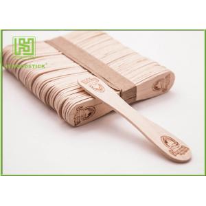 China Bulk Custom Printed Wooden Spoons , Ice Cream Taster Spoons With Different Size supplier