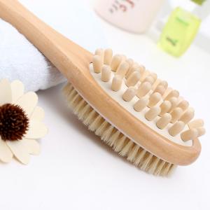Wooden Long Handle Body Brushes Natural Bristles Brushes