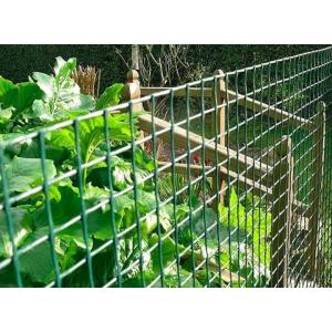 1.5m Height Green PVC Coated Wire Mesh / Heavy Duty Garden Fence Panels 10m Roll