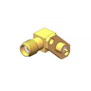 50Ohm Gold Plated Rigth Angle SMA Female Solder Connector