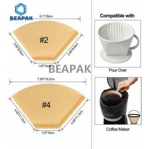 China 40/100 Count Cone Coffee Filters Gravure Printing Coffee Paper Filter supplier