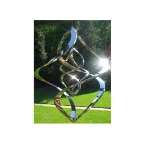 China Contemporary High Glossing Mirror Stainless Steel Sculpture Kenitic Wind Sculpture wholesale