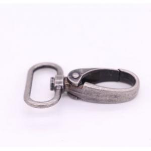 China Metal Antique Silver Swivel Eye Snap Hook , PET Dog Leash Snap Hooks  supplier