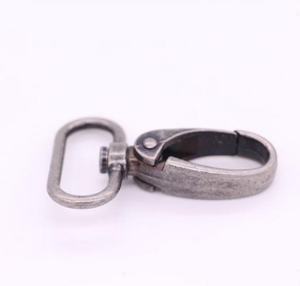 Metal Antique Silver Swivel Eye Snap Hook , PET Dog Leash Snap Hooks