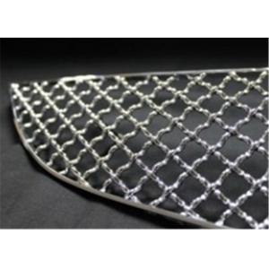 China 2.5mm Thick Plain Weave Stainless Steel Crimped Mesh For Car Grille supplier