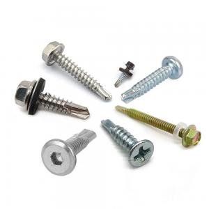 China Galvanized SS616L Hex Self Drilling Screw With Washers wholesale