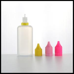 China o projeto novo plástico Vape do LDPE 100ml engarrafa a cor translúcida do PE dos tampões de Safty wholesale