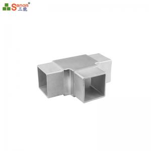 China 90 Degree Elbow Steel Pipe Fitting Square Tube Stainless Flush Angle Joiner supplier