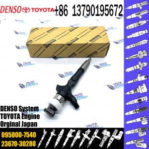 Common Rail Fuel Injector 23670-30280 095000-7540 For Toyota Hilux 1KD-FTV