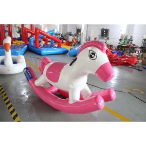 Soft Pvc 0.9mm Inflatable Horse Rocking Pony Toys Animal