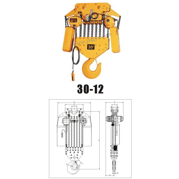 China Venda direta da fábrica de Yt fácil trabalhar e grua chain da baixa altura livre/bloco bondes wholesale