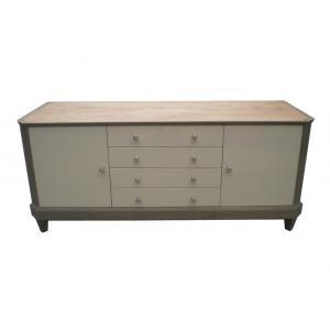 China 4 Drawers Plus Hotel Room Dresser 2 Doors With Stainless Steel Kobes supplier