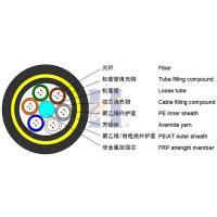 China 36F G652D ADSS Fiber Cable Overhead Fiber Optic Cable Span 200m on sale