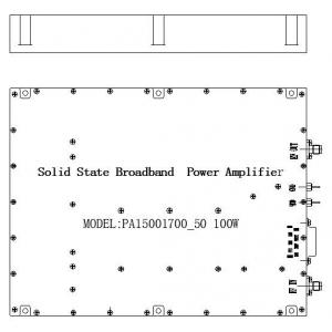 DC 24V 100W Broadband Power Amplifier 1500MHz 1700MHz Silver Color