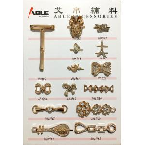 Fashion zinc alloy metal ornaments shoe accessories buckles for lady shoe hardware chain