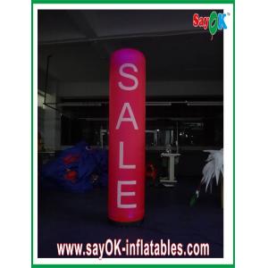 China Advertsing H2m Inflatable Lighting Decoration , Nylon Cloth Lighting Pillar supplier