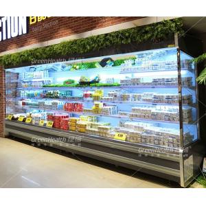 China Remote Style Refrigerated Open Display Chiller For Supermarket Shop supplier