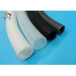 China Ripple Flexible Corrugated Pipes / Wire Loom Corrugated Split Plastic Tube supplier