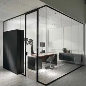 China Soundproof Aluminium Office Glass Partition Panel OEM supplier