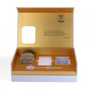 China Custom Size Luxury Fruit Jam Jar Gift Box With Window For 2 Jam Jars supplier