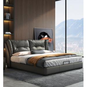 Squishy Corium Modern Bedroom Furniture Matte Dark Gray 1.8 Meters Double Bed