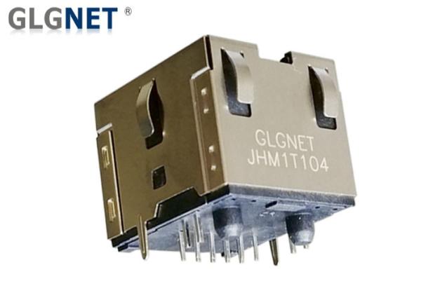 垂直180磁気2.5G 5Gの基盤T POEが付いている程度のマイクロRj45コネクター