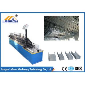 China Ceiling Batten Light Steel Keel Roll Forming Machine Panasonic PLC System supplier