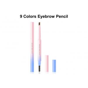 9 Colors Smudge Proof Eye Pencil , Lasting Fine Line Eyebrow Pencil