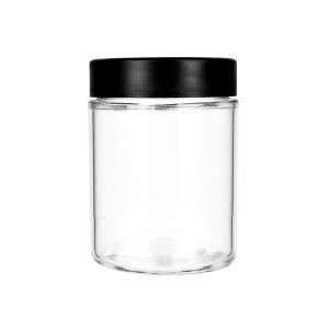 18oz Glass Child Resistant Jars With Wide Mouth Glass Candle Jar 18oz Smooth Flower Jar