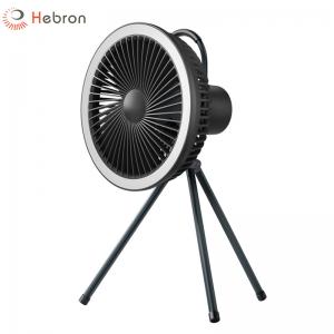 China Outdoor 7800mAh Tripod Oscillating Fan Folding USB Auto Cool Fan supplier