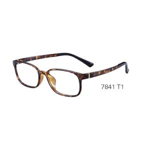 Plastic Flexible Ultra Light Eyeglass Frames / Brown Square Ultralight Glasses Frames