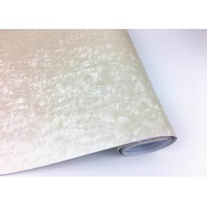 China Satin Type Waterproof Self Adhesive Removable Wallpaper Solid Beige Color wholesale