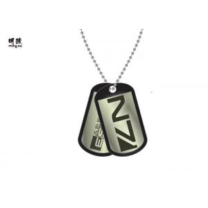 China Personalized Metal Dog Tag Stainless Steel Printed Logo Black Color supplier