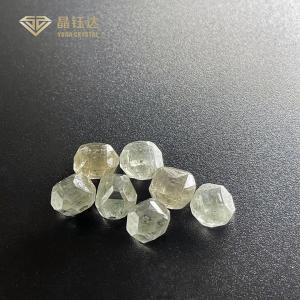 5 To 6 Carat Big Sizes Synthetic Colored Diamonds Brown Greenish Yellow Diamond