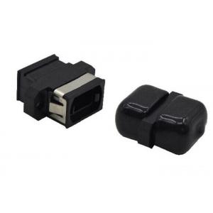 China MTP Simplex Optical Cable Adapter Black 12 / 24 Core Flange Coupling Adapter supplier