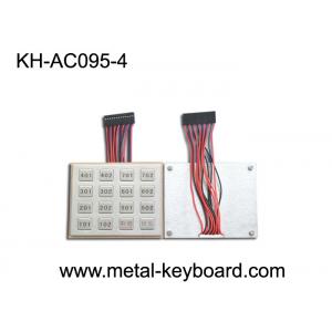 China IP65 Rugged Stainless Steel Keyboard Door Entry Keypad in 4 X 4 Matrix wholesale