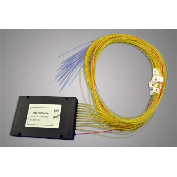 9/125 um type de SMF-28e diviseur de fibre optique de PLC avec la BOÎTE d'ABS (0,9, 2,0, 3.0mm)