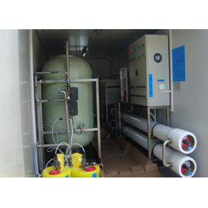 China Containerized Brackish reverse osmosis water treatment plant for  drinking 6m3 / hour supplier