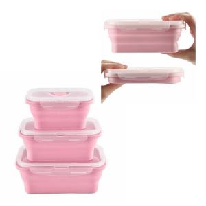 Food Warmer Heated Womens Food Rubber Storage Silicone Folding Lunch Box