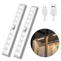 China USB Rechargeable Magnetic Sticky Home Appliances 1.5W Lamp Closet PIR Motion Sensor LED Light on sale