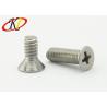 Flat Point Steel Machine Screws Stainless Steel Phillips Drive With Csk Head