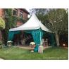 China Different Aluminum Profile High Peak Pole Tent Structure Decorated With Luxury Linings wholesale