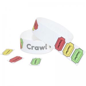 China Adjustable Paper Event Wristbands supplier