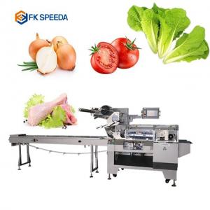 China Packaging with FK-Z602 Automatic Flow Bag Pillow Type Swiss Roll Cake Packing Machine supplier