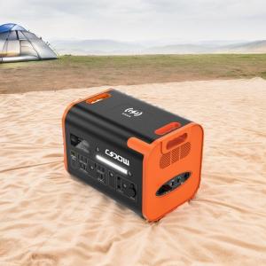 Black with Orange 2200W/2048wh Energy Storage Power Supply Lithium LiFePO4 Battery Portable Generator Solar Cell Mobile Power Station